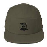 SOUTHEAST/202-ALL BLACK EMBLEM On Olive Five Panel Cap