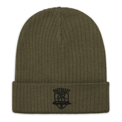 SOUTHEAST/202' Classic Emblem -Olive Ribbed Knit beanie