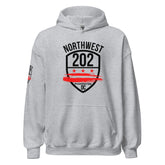 'NORTHWEST/DC ' CLASSIC EMBLEM -GREY Unisex Hoodie (BIG & TALL 3X-5X)