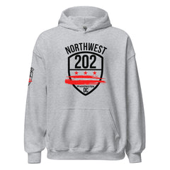 'NORTHWEST/DC ' CLASSIC EMBLEM -GREY Unisex Hoodie (BIG & TALL 3X-5X)