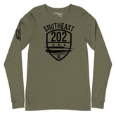 'SOUTHEAST/202 Emblem' -Unisex, Olive Long Sleeve Tee