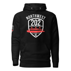 THE CLASSIC- 'NORTHWEST/202' BLACK HOODIE
