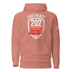 'SOUTHEAST DC / 202' - DUSTY ROSE Unisex Hoodie