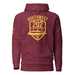 SOUTHWEST/202-Burgundy & Gold, Unisex Hoodie