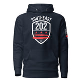 'SOUTHEAST DC / 202' Navy or Royal Blue Unisex Hoodie