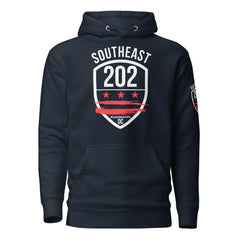 'SOUTHEAST DC / 202' Navy or Royal Blue Unisex Hoodie