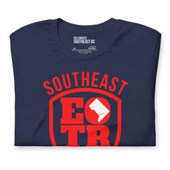 'East of the River' -Navy, Cotton T-Shirt (Unisex)