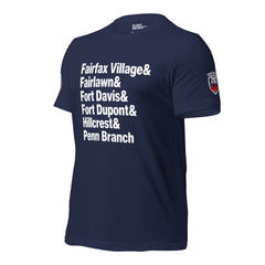 SEDC Penn Ave Neighborhoods Unisex T-shirt (NAVY)