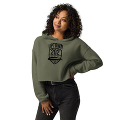 'UPTOWN/NW DC' Women's Crop Hoodie
