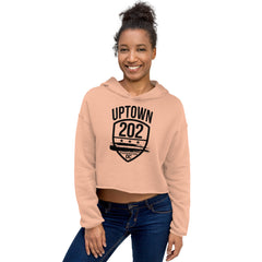 Peach & Black NW Crop Hoodie