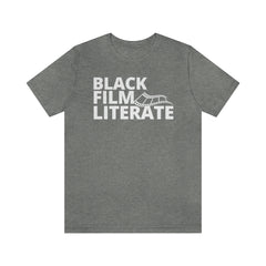 BLACK FILM LITERATE--Unisex Jersey Short Sleeve Tee