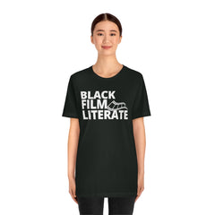 BLACK FILM LITERATE--Unisex Jersey Short Sleeve Tee