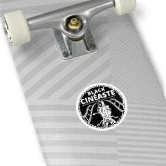 BLACK CINÉASTE - Show Your Love of African American Cinema --(B&W) Round Stickers, Indoor\Outdoor