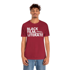 BLACK FILM LITERATE--Unisex Jersey Short Sleeve Tee