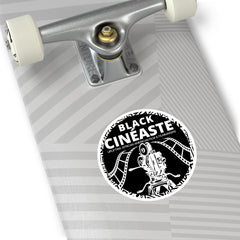 BLACK CINÉASTE - Show Your Love of African American Cinema --(B&W) Round Stickers, Indoor\Outdoor