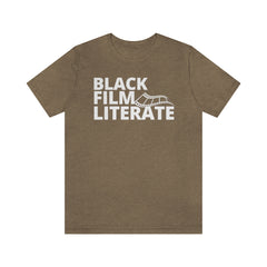 BLACK FILM LITERATE--Unisex Jersey Short Sleeve Tee