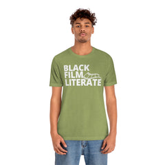 BLACK FILM LITERATE--Unisex Jersey Short Sleeve Tee
