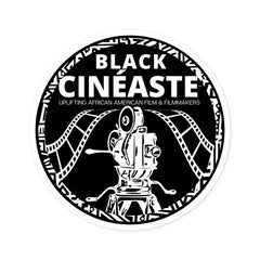 BLACK CINÉASTE - Show Your Love of African American Cinema --(B&W) Round Stickers, Indoor\Outdoor