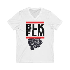BLACK CINÉASTE -Unisex Jersey Short Sleeve V-Neck Tee