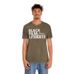 BLACK FILM LITERATE--Unisex Jersey Short Sleeve Tee