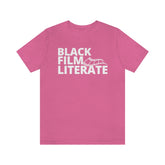BLACK FILM LITERATE--Unisex Jersey Short Sleeve Tee