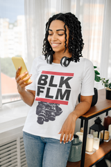 "BLACK FILM: TELL OUR STORIES" --SHOW YOUR LOVE FOR AFRICAN AMERICAN CINEMA--Unisex Jersey Short Sleeve Tee