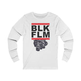 "BLACK FILM" - (CLASSIC RUN DMC Logo) Unisex Jersey Long Sleeve Tee