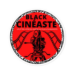 BLACK CINÉASTE - Show Your Love of African American Cinema --(COLOR) Round Stickers, Indoor\Outdoor