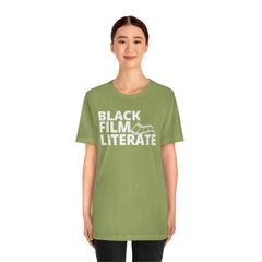 BLACK FILM LITERATE--Unisex Jersey Short Sleeve Tee