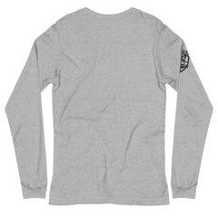 "202 / Southeast DC Emblem" All-Black Emblem on Grey Long Sleeve Tee