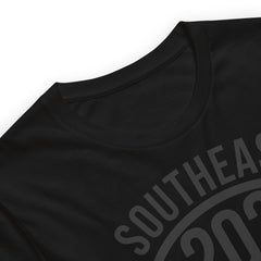"Southeast Washington DC / 202" -Black on Black Unisex T-Shirt (100% Cotton)