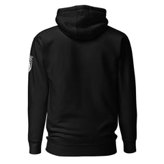 'SOUTHEAST/202'  Classic Black Cotton Hoodie (EOTR on the sleeve, Unisex)
