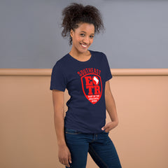 'East of the River' -Navy, Cotton T-Shirt (Unisex)