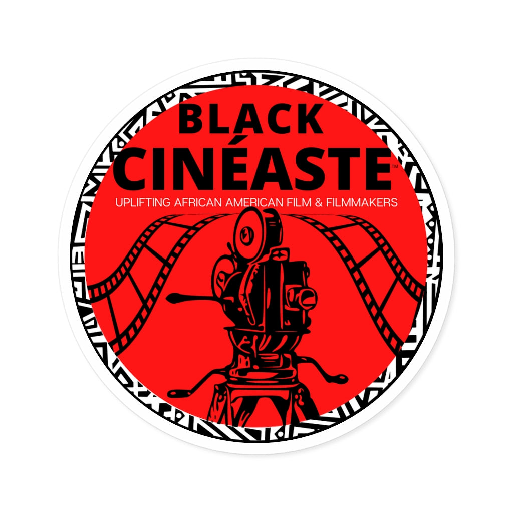 BLACK CINÉASTE - Show Your Love of African American Cinema --(COLOR) Round Stickers, Indoor\Outdoor